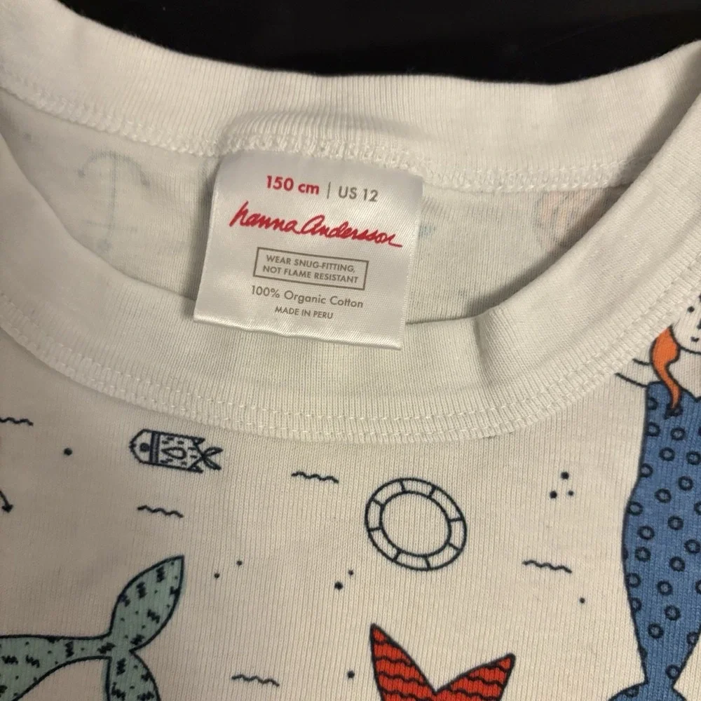 Hanna Andersson Pajama Bundle Striped Graphic 8-14 Shorts Short‎ Sleeve